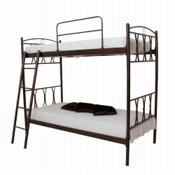 Διόροφα κρεββατια Κουκέτες μεταλλικες σχέδιο χιαστή