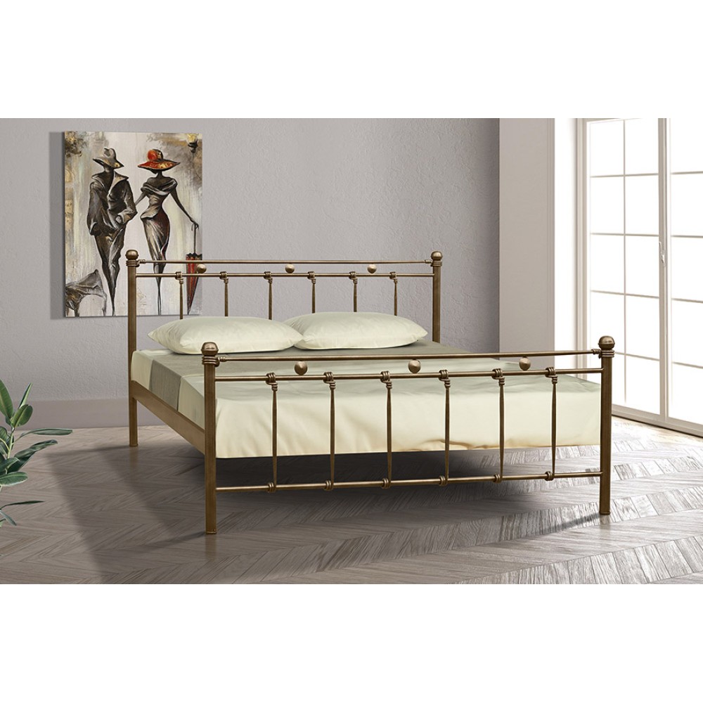 Μεταλλικά Διπλά Κρεβάτια σχέδιο κόμπος Α φθηνά