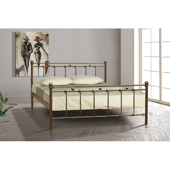 Μεταλλικά Διπλά Κρεβάτια σχέδιο κόμπος Α φθηνά
