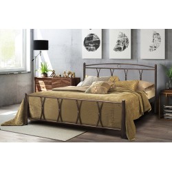 Μεταλλικά Διπλά Κρεβάτια σχέδιο χιαστή