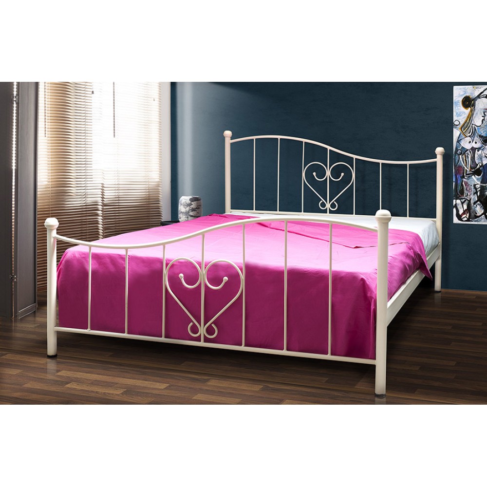 ΜΕΤΑΛΛΙΚΟ ΔΙΠΛΟ ΚΡΕΒΑΤΙ ΣΧΕΔΙΟ ΚΑΡΔΙΑ