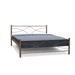 Μεταλλικό Διπλό Κρεβάτι σχέδιο άστρο