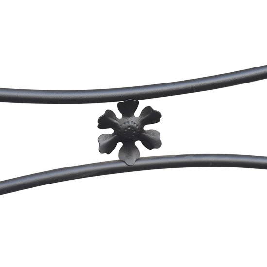 Μεταλλικό Διπλό Κρεβάτι σχέδιο λουλούδι