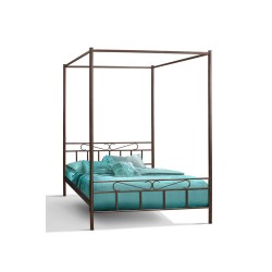 ΔΙΠΛΟ ΜΕΤΑΛΛΙΚΟ ΚΡΕΒΑΤΙ ΜΕ ΟΥΡΑΝΟ ΣΧΕΔΙΟ ΠΑΡΑΔΟΣΙΑΚΟ